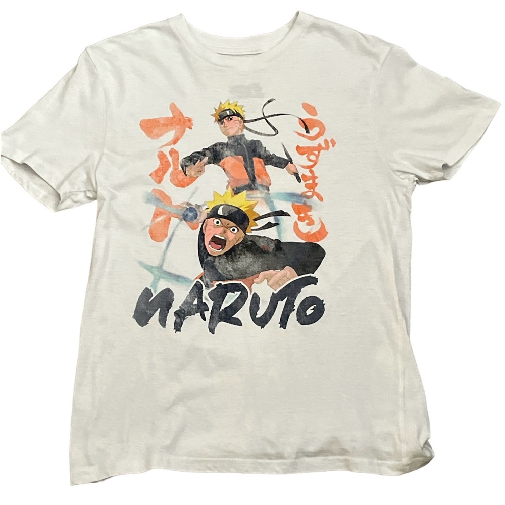 Naruto Graphic white anime t shirt size medium